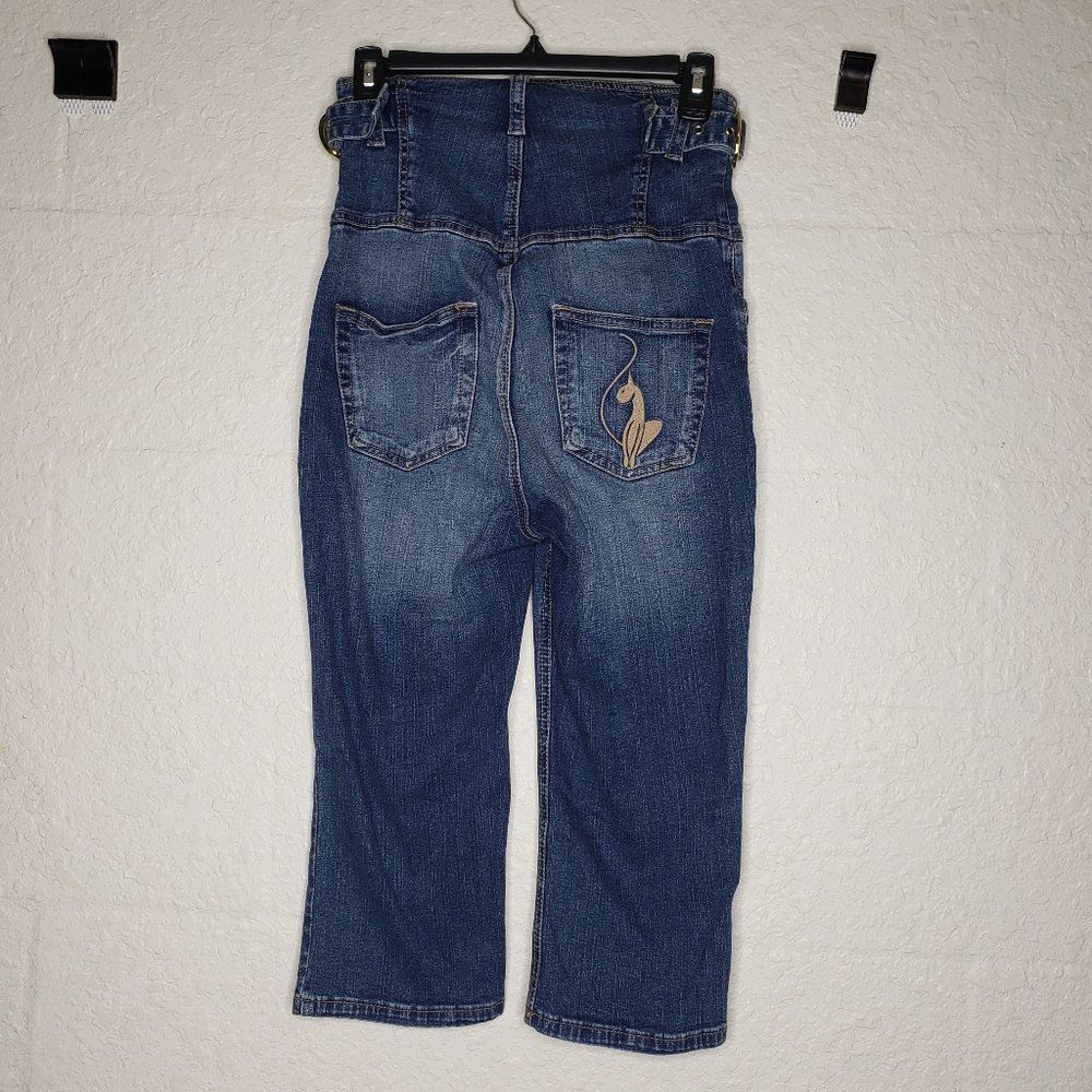Baby Phat High Rise Button Denim Capri Size 3 - Picture 6 of 11